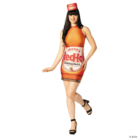 Adults Frank's Red Hot® Sauce Bottle Dress Costume - Medium 6-10