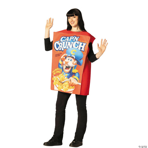 Adults Cap'n Crunch™ Cereal Box Tunic Costume - One Size