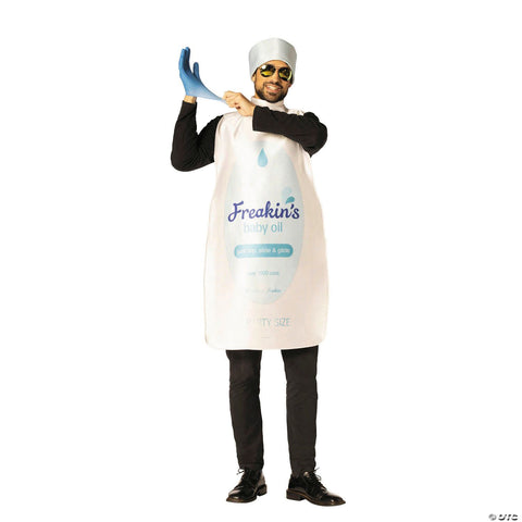 Adults Baby Oil Bottle Tunic Costume - One Size