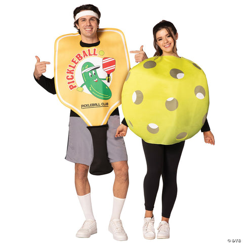 Pickle Ball Paddle/Ball Couple Costume - Adult
