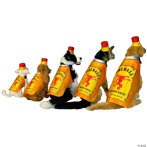 Fireball™ Bottle Dog Costume - Large-Extra Large