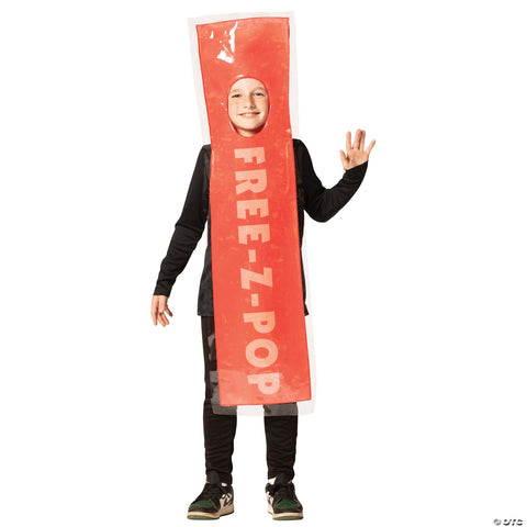 Kids Red Free-Z-Pop Ice Costume - Medium 7-10
