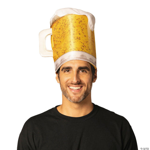 Adults Beer Mug Hat Headpiece Costume - One Size