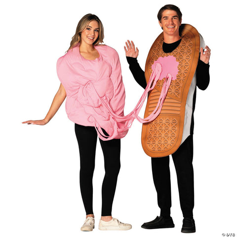 Adults Sneaker & Stuck Gum Couples Costume