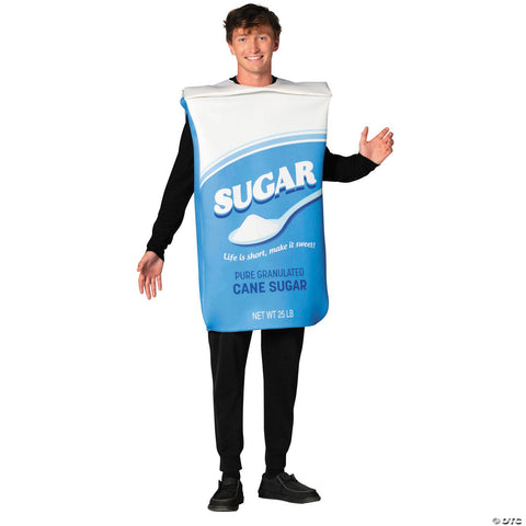 Adults Bag of Granulated Sugar Tunic Costume - One Size