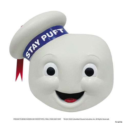 Ghostbusters™ Stay Puft Marshmallow Man Overhead Vinyl Mask - One Size