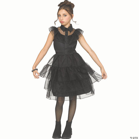 Girl’s Black Polyester Gothic Beauty Costume - Large 12-14 | Horror-Shop.com