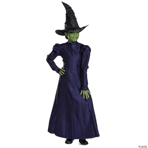 Girl’s Deluxe Wicked™ Elphaba Purple Dress Costume - Large 10-12 | Horror-Shop.com
