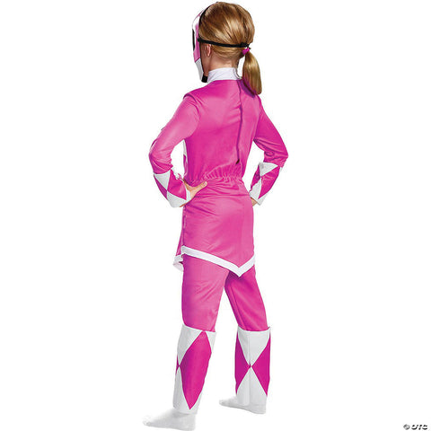 Girl's Pink Ranger Deluxe Costume - Mighty Morphin