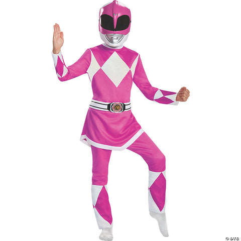 Girl's Pink Ranger Deluxe Costume - Mighty Morphin