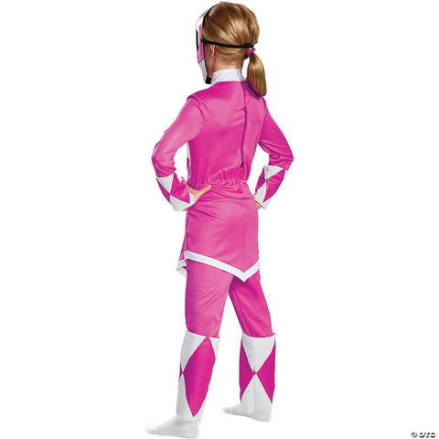 Girl's Pink Ranger Deluxe Costume - Mighty Morphin