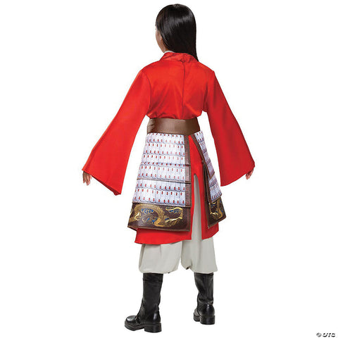 Girl's Mulan Hero Red Dress Deluxe Costume