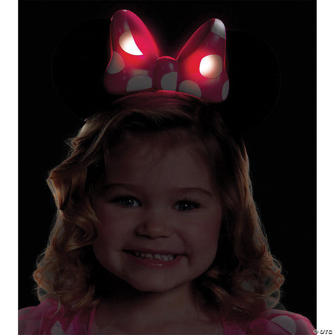 Minnie Pink Light-up Ears | Horror-Shop.com