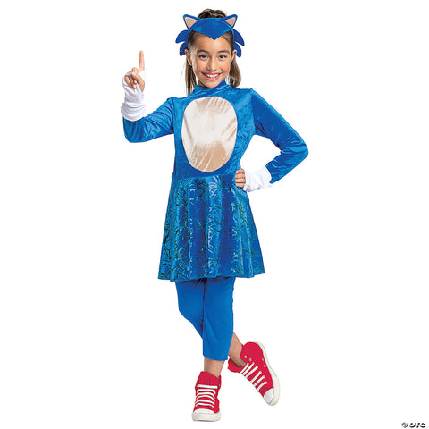 Girl's Sonic Movie Costume - Large 10-12