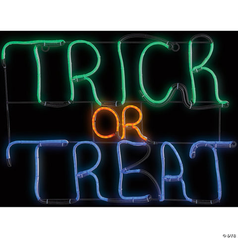 Light Glo-Trick Or Treat Sign | Horror-Shop.com