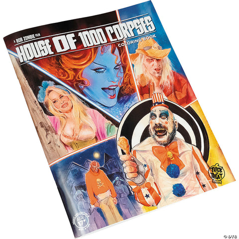 House of 1000 Corpses™ Adult Coloring Book | Horror-Shop.com