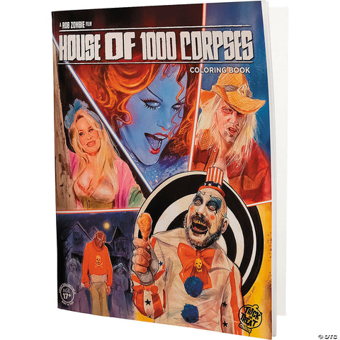 House of 1000 Corpses™ Adult Coloring Book | Horror-Shop.com