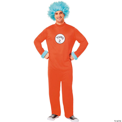 Adults Dr. Seuss™ Thing 1 or Thing 2 Jumpsuit Costume - Extra Large