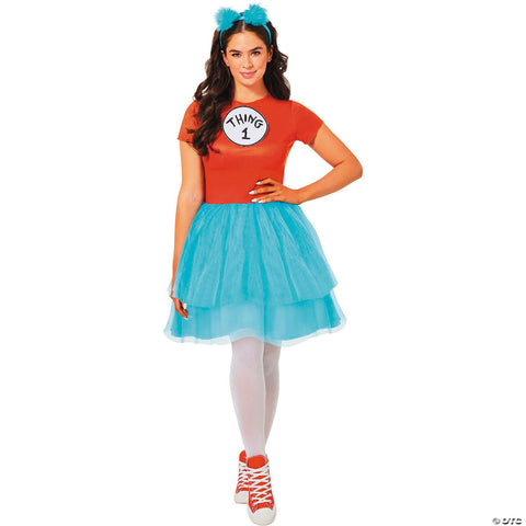Adults Dr. Seuss™ Thing 1 or Thing 2 Dress Costume - Extra Large