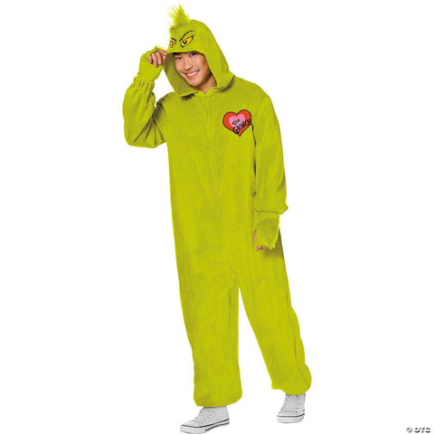 Adults Dr. Seuss™ How the Grinch Stole Christmas™ Grinch Jumpsuit Costume -