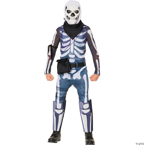 Kids Economy Fortnite™ Skull Trooper Jumpsuit Costume - Medium 7-8