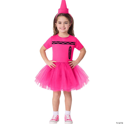 Toddler Crayola® Pink Crayon Box Dress Costume - 2T