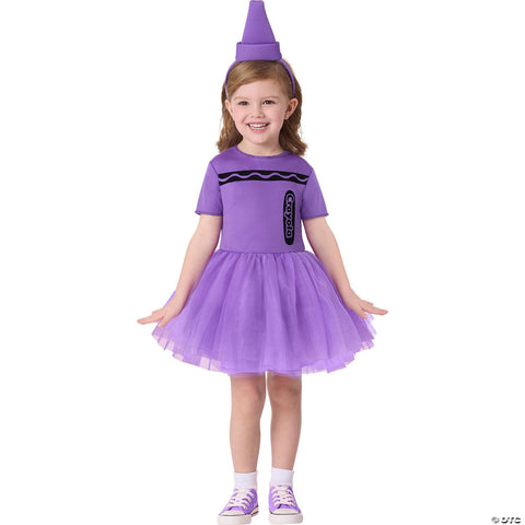 Toddler Crayola® Purple Crayon Box Dress Costume - 2T