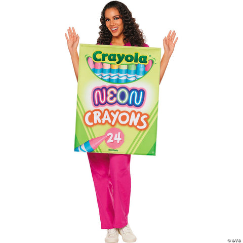 Adults Quick Change™ Crayola® Neon Crayon Box Costume