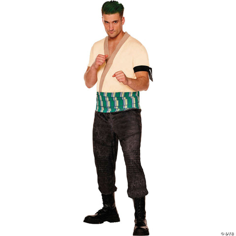 Adults One Piece™ Roronoa Zoro Jumpsuit Costume - Medium
