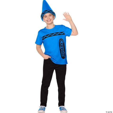Kids Crayola® Blue Crayon T-Shirt Costume Kit - Large/Extra Large 10-16