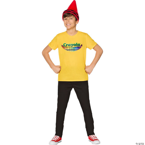Kids Crayola® Crayon Box T-Shirt Costume Kit - Small/Medium 4-8