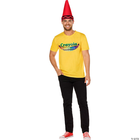 Adults Crayola® Crayon Box T-Shirt Costume Kit - Small/Medium