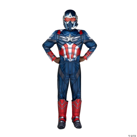 Kids Qualux Captain America: Brave New World™ Captain America Jumpsuit Costume - Extra Large 16-18
