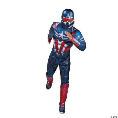 Adults Qualux Marvel Captain America: Brave New World™ Captain America Jumpsuit Costume - Medium