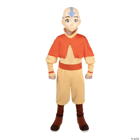 Kids Deluxe Avatar: The Last Airbender™ Aang Jumpsuit Costume - Small 4-7