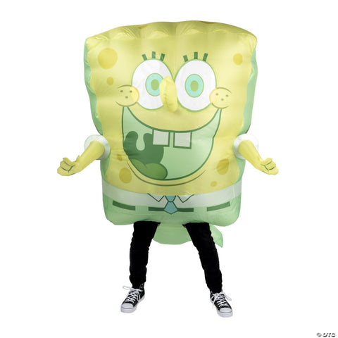 Adults Inflatable SpongeBob SquarePants™ SpongeBob Jumpsuit Costume - One Size
