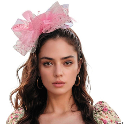 Adults Light Pink Kentucky Derby Fascinator Hat