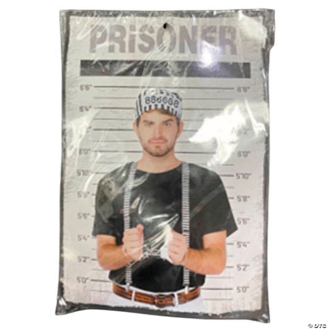 Adults Prisoner Costume Accessory Kit - 3 Pc.