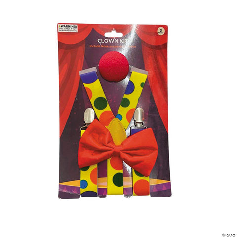 Adults Clown Costume Accessory Kit - 3 Pc.