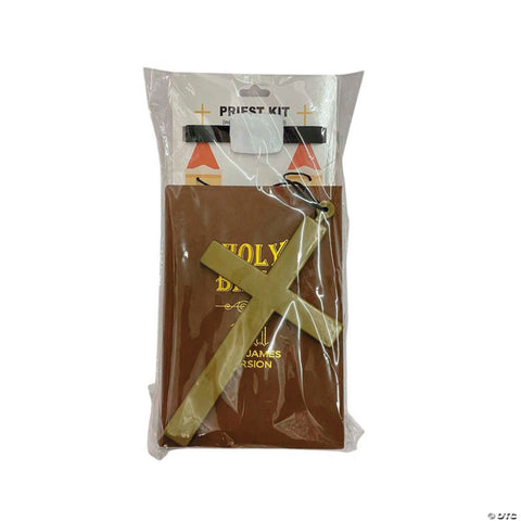 Adults Priest Costume Accessory Kit - 3 Pc.