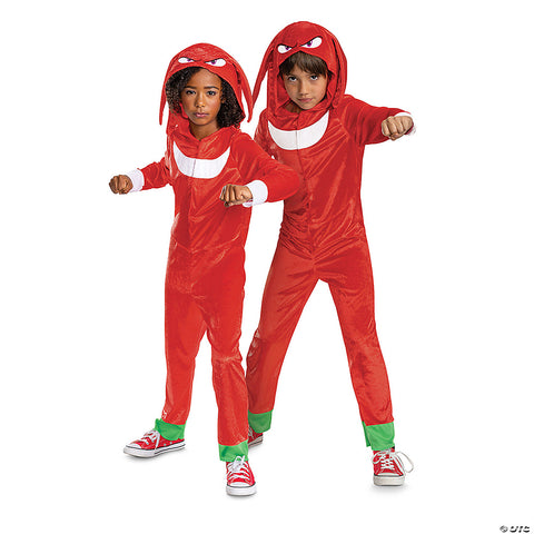 Kids Classic Sonic the Hedgehog 3™ Knuckles the Echidna Costume - Small -6 | Horror-Shop.com