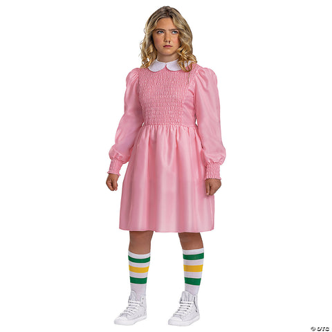 Kids Classic Stranger Things Eleven Pink Dress Costume - Large | Horror-Shop.com