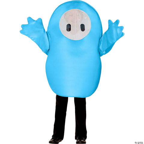 Kids Fall Guys™ Blue Polyester Tunic Blue Costume - Fits up to Size 14