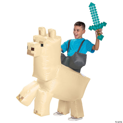 Kids Inflatable Minecraft Llama Ride-On Costume | Horror-Shop.com