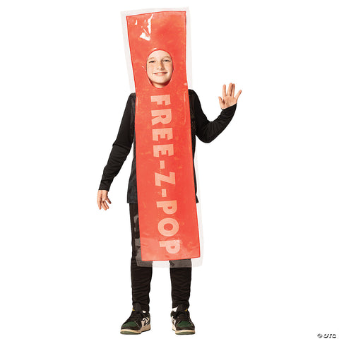 Kids Red Free-Z-Pop Ice Costume - Medium 7-10