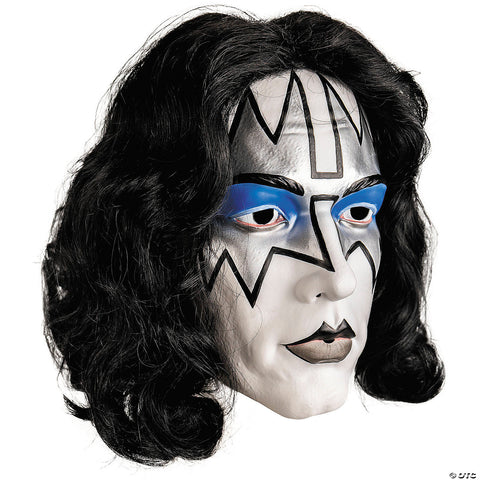 KISS Deluxe The Spaceman Overhead Plastic Mask with Wig - One Size | Horror-Shop.com
