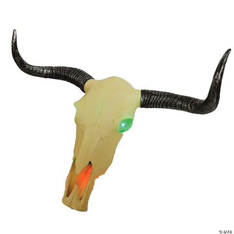 24" Light-up Longhorn Skull | Horror-Shop.com
