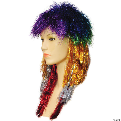 Long Punk Tinsel Wig