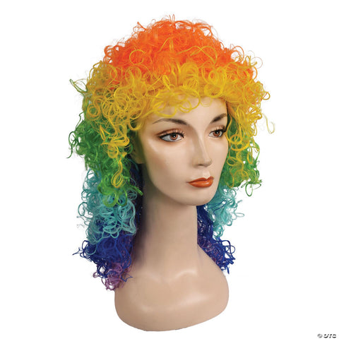 Wet Look Clown Wig