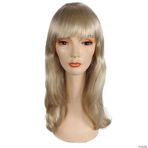 Adults Priscilla Long-Haired Straight with Bangs Wig - Champagne Blonde 22